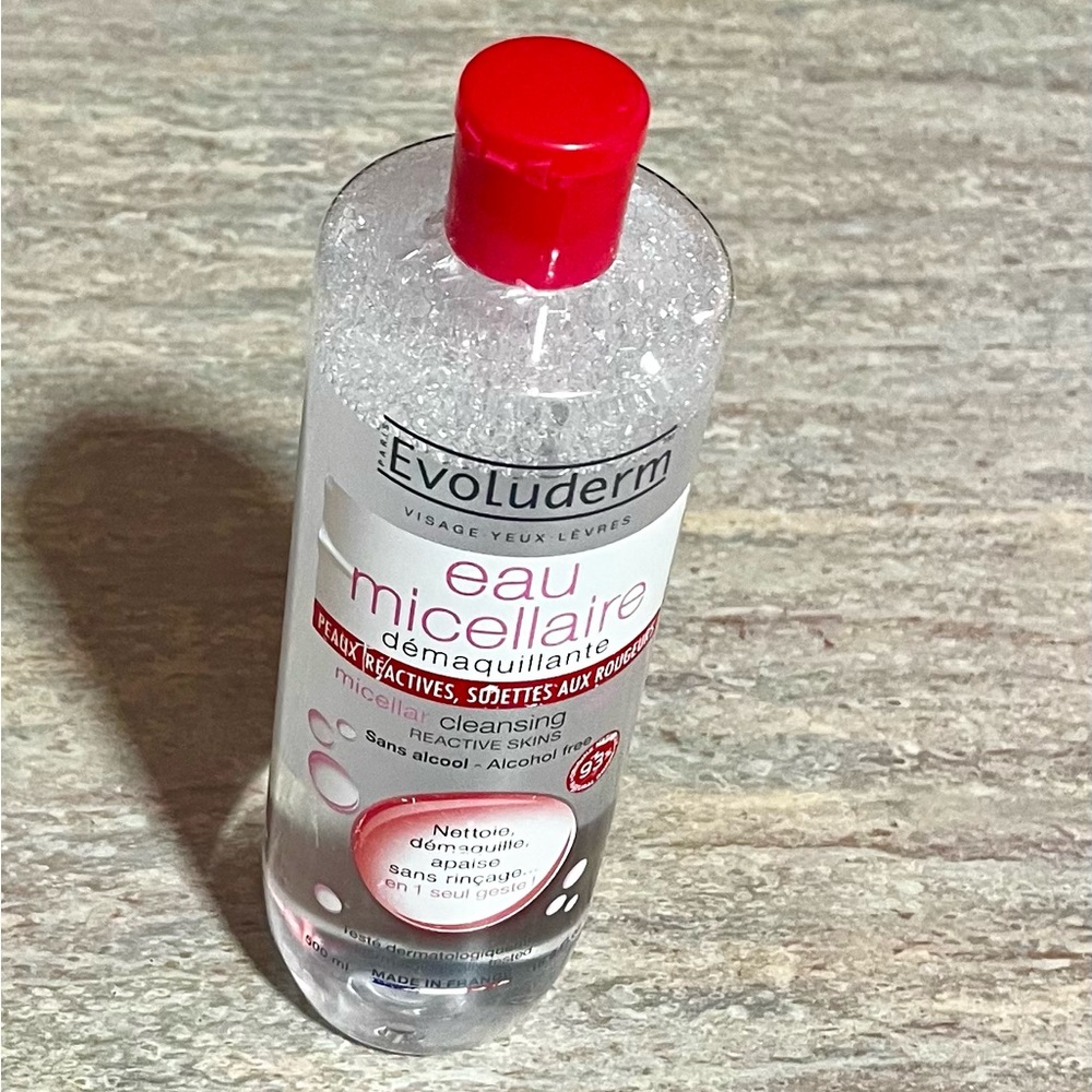 Evoluderm Micellar Cleansing Reactive Skins Alcohol Free Made in France